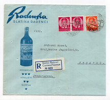 1938 YUGOSLAVIA,SLOVENIA,SLATINA RADENCI TO BELGRADE,RADENCI,ILLUSTRATED RECORDED COVER - Covers & Documents