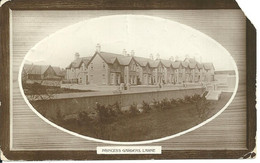 PRINCESS GARDENS LARNE - COUNTY ANTRIM - POSTALLY USED FROM LARNE - 1909 - REAL PHOTOGRAPHIC - DAMAGED - Antrim / Belfast