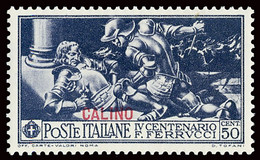 ITALIA ISOLE DELL'EGEO CALINO 1930 FERRUCCI 50 C. (Sass. 14) NUOVO INTEGRO ** OFFERTA! - Ägäis (Calino)