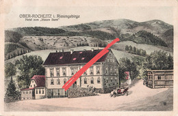 Litho AK Ober Rochlitz Oberrochlitz Iser Horni Rokytnice Nad Jizerou Hotel Zum Blauen Stern A Sahlenbach Riesengebirge - Sudeten