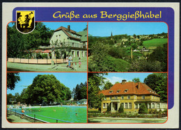 F5063 - Berggießhübel Freibad Klubhaus Gaststätte Kühn - Qualitätskarte Verlag Bild Und Heimat Reichenbach - Bad Gottleuba-Berggiesshübel