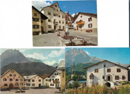 Scuol Sommer Dorfplatz Alpines Heilbad Bad Scuol Tarasp Vulpera, 3 X - Scuol