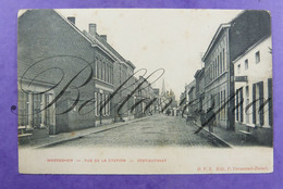 Waregem Stationstraat.  Edit O.V.S. 1904 Rechts "De Kannonier" - Waregem