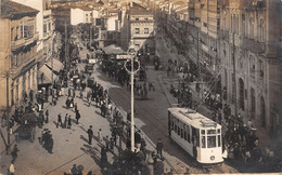 CPA - Espana / Spain -  VIGO, Street Scene With Tram,  Fotografica Constantino Sarabia - Pontevedra