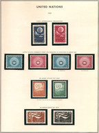 UNITED NATIONS 1957 10V LUXE - Collections, Lots & Series