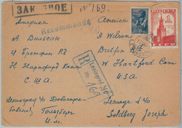 75467 - RUSSIA USSR - POSTAL HISTORY - REGISTERED COVER To USA 1946 - Lettres & Documents