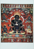 ► CPSM Tibet 15 Siècle  Mahakalasous Son Aspect Gur -gyi Mgon-po  Expo Art ésotérique De L'Himalaya 1990 - Tíbet