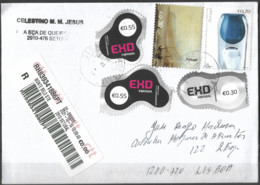 Portugal Registered Cover Design Stamps - Cartas