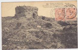 Heuvelland - Deelgemeente Wijtschate - Ruines 1914-18 (gelopen Kaart Met Zegels Vooraan) - Heuvelland