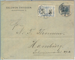 81901 - DENMARK  - Postal History -  Rare Franking On COVER  To  GERMANY  1907 - Briefe U. Dokumente