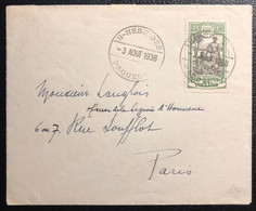 Océanie Lettre 1936 TAHITI N°56 Obl Dateur N-HEBRIDES PAQUEBOT + Transit NEW HEBRIDES VILA Pour PARIS Superbe ! - Lettres & Documents