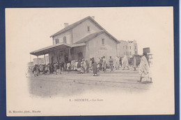 CPA Tunisie Bizerte Non Circulé Gare Station Chemin De Fer - Tunisia