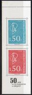 2021-75è SALON PHILATELIQUE - Feuillet Supérieur De 2t à 1.50 € Bleu Et Rouge  " Carnet Marianne De BEQUET 1971 " NEUF - Nuevos