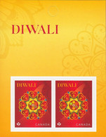 QT. - DIWALI = FESTIVAL, HOLIDAY = PAGE OF 2 STAMPS Canada 2021 MNH - Carnaval