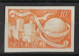 Monaco N°332A* Non Dentelés. Anniversaire De L'U.P.U. - Variedades Y Curiosidades