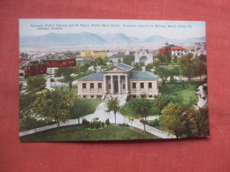 Public Library.  Band Stand   El Paso . Texas      Ref 5365 - El Paso