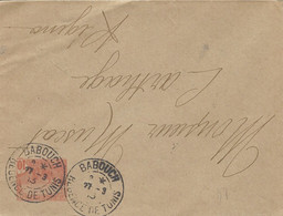 1913- Petite Enveloppe Affr. 10 C Oblit. BABOUCH / REGENCE DE TUNIS - Lettres & Documents