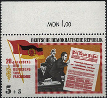 13998 Mi Nr. 1102 DDR (1965) Postfrisch - Randstück - Neufs