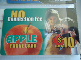 CANADA  PREPAID USED  CARDS  APPLE - Canada