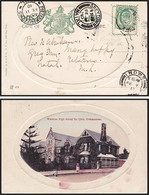 Weslyan High School For Girls PPC,1/2d Used,  BONAWE > GREYTOWN, INDWE & PIETERMARITZBURG Transits - Cape Of Good Hope (1853-1904)