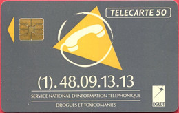 Télécarte Réf Pho 0163 (1991) - Thème Chiffres - Téléphone (Recto-Verso) - Telecom