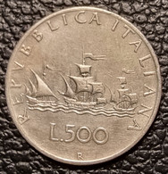 ITALY 500 Lire 1961 - SILVER - 500 Lire