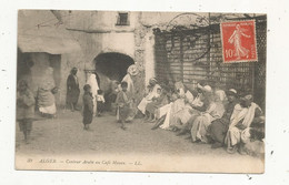 Cp, Métier , CONTEUR ARABE Au Café Maure , Spectacle ,Algérie , ALGER , Voyagée 1910 - Altri & Non Classificati