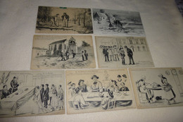 LOT DE 7 ILLUSTRATIONS  "LEGENDE DE SAINT-SAULGE" . - 5 - 99 Cartes