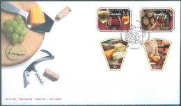 CANADA - FDC - 23.8.2006 - WINE AND CHEESE - Yv 2235-2238 - Lot 24371 - 2001-2010