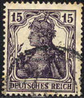 Allemagne Poste Obl Yv:100 Mi:101a Germania Deutsche Reich (Beau Cachet Rond) - Usati
