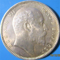 INDES BRITANNIQUES 1 Rupee (Roupie) Edouard VII 1908, TTB+ - India