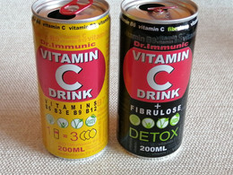 KAZAKHSTAN..  LOT OF 2 CANS.. VITAMIN C DRINK  ...200ml. - Latas