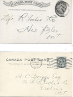 Entiers Postaux - 1895 (Victoria) Et 1908 (Édouard VII) - 1860-1899 Regering Van Victoria