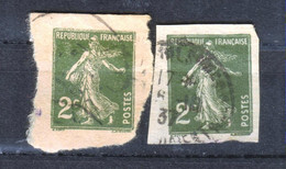 Semeuse - 1907 - 2c Vert Non Dentelé - Variété - Used Stamps