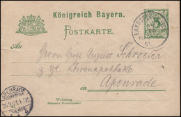 Postkarte P 50/02 Mit DV: 01 Von LANDSBERG / LECH 25.1.01 Nach APENRADE 26.9.01 - Bavaria