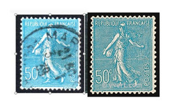 Semeuse - 1937 - 50c Turquoise- YT 362   - Variété - Oblitérés