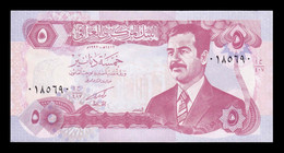 Irak Iraq 5 Dinares Saddam Hussein 1992 Pick 80c Gulf War SC UNC - Iraq