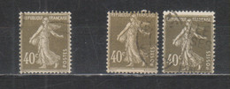 Semeuse - 1925 - 40c Brun Olive - YT 193  - Variété - Gebraucht