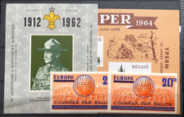 België, 1962-64, E87/89, Postfris **, OBP 2.85€ - Commemorative Labels