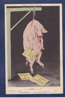 CPA Cochon Pig Surréalisme Circulé Position Humaine Politique Satirique JAURES - Schweine