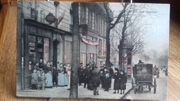 CPA  , PARIS , Rue Secrétan - XIXe (1908) Animée , Attelages ,tabac,commerce ,.(S50-21) - Distrito: 19