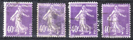 Semeuse - 1927 - 40c Violet - YT 236  - Variété - Oblitérés