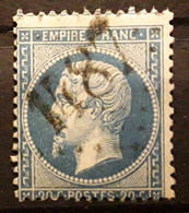Empire Dentele No 22 PIQUAGE DÉCALÉ  Obl GC 1487 De LA FERRIERE EN PARTHENAY, Deux Sèvres, Indice 16, TB - 1862 Napoleon III
