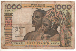 FRENCH WEST AFRICA  ( Togo )  1'000 Francs P803Tn  ( ND  1965 ) - Togo