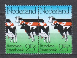 Netherlands 1974 NVPH 1052 In Pair MNH COWS - Nuevos