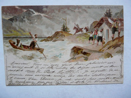 CARTE POSTALE LITHO - SUISSE : Schiller's Wilhelm Tell N°1 - Elm