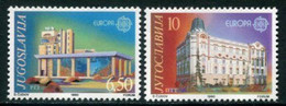 YUGOSLAVIA 1990  Europa: Postal Buildings  MNH / **.  Michel 2414-15 - Ongebruikt