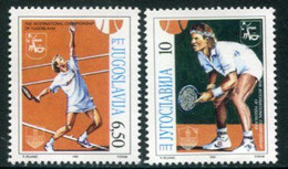 YUGOSLAVIA 1990 UMAG '90 Tennis Tournament  MNH / **.  Michel 2419-20 - Nuevos