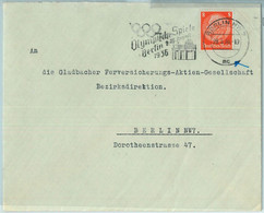 68263 - GERMANY - POSTAL HISTORY - SPECIAL POSTMARK On COVER - 7.5.1936, Olympic Games, Karlsruhe - Ete 1936: Berlin