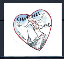 Cœur CHANEL/Karl Lagerfeld - Saint-Valentin - 0,75 €  - YT 39/3633B - Adhésifs (autocollants)